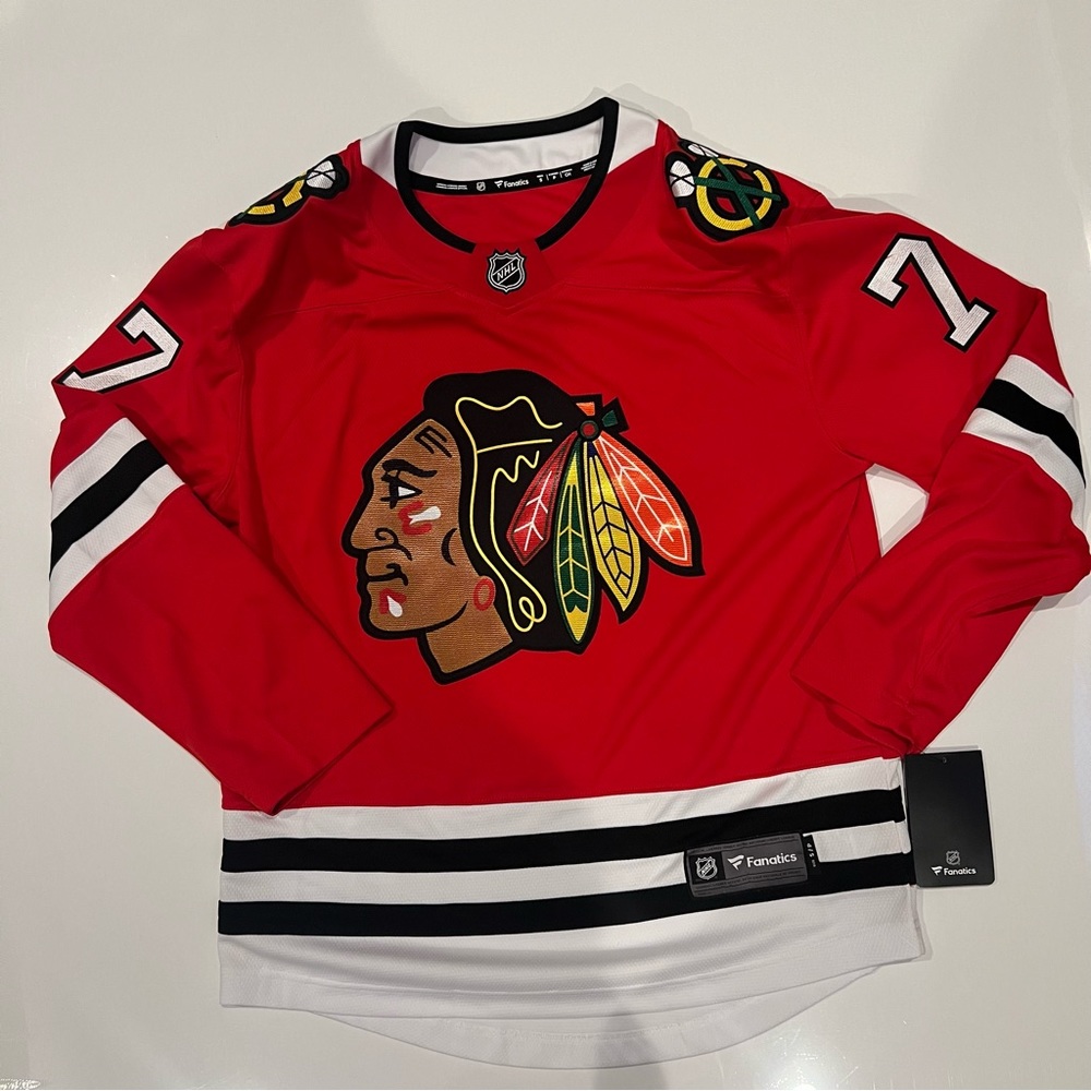 Chicago Blackhawks Kirby Dach Fanatics Breakaway Jersey Size Small
